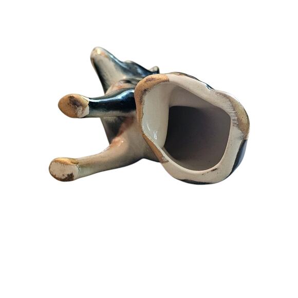 Vintage German Shepherd Figurine – 6" – Green, Brown & Gold Accents - Picture 8 of 8